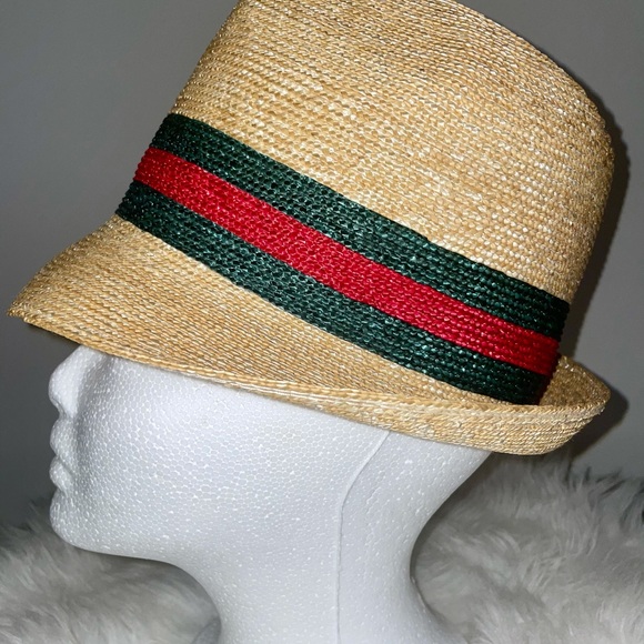 GUCCI Beige Woven straw bucket hat - Picture 5 of 7